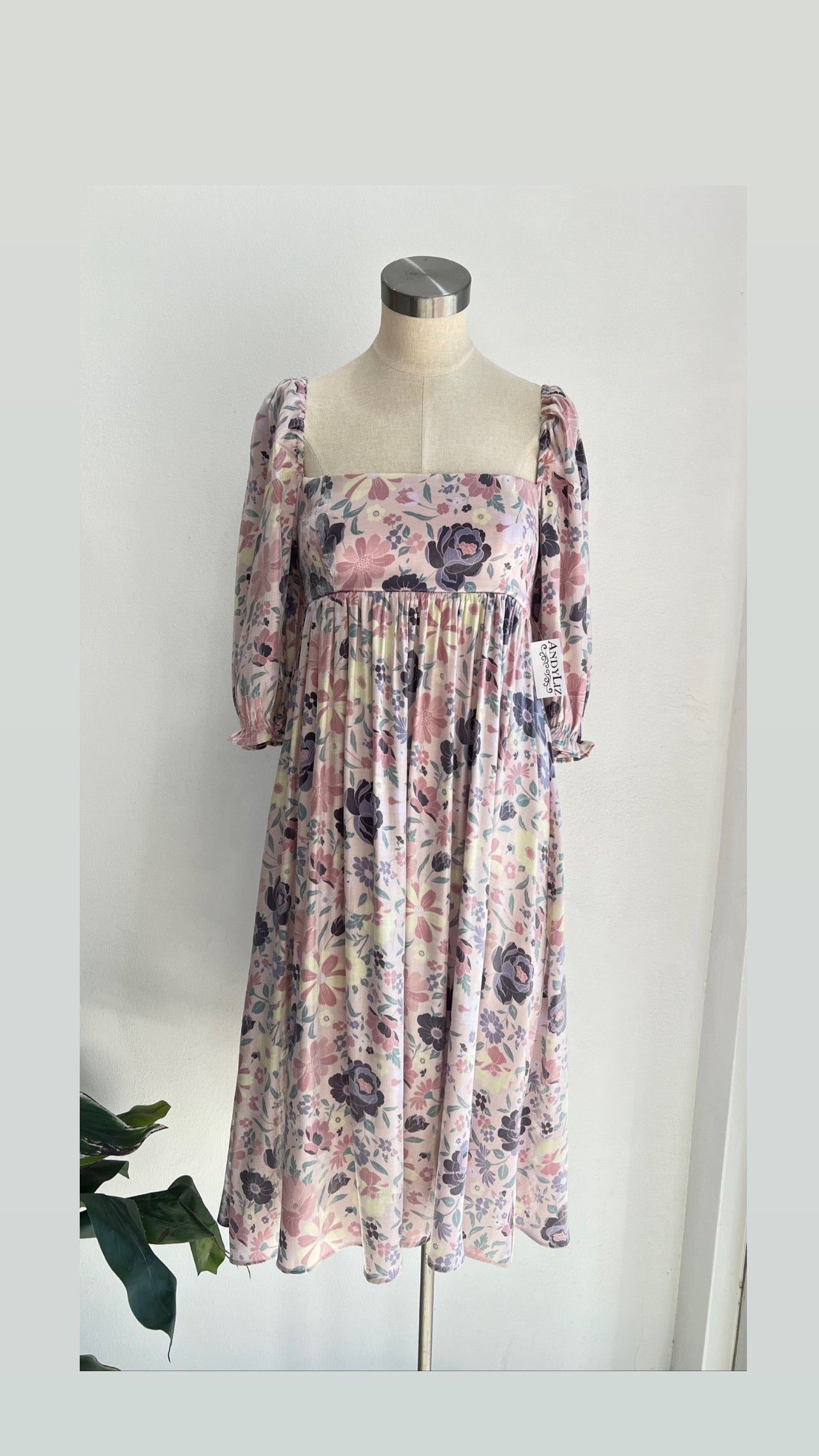 Lavender floral Midi
