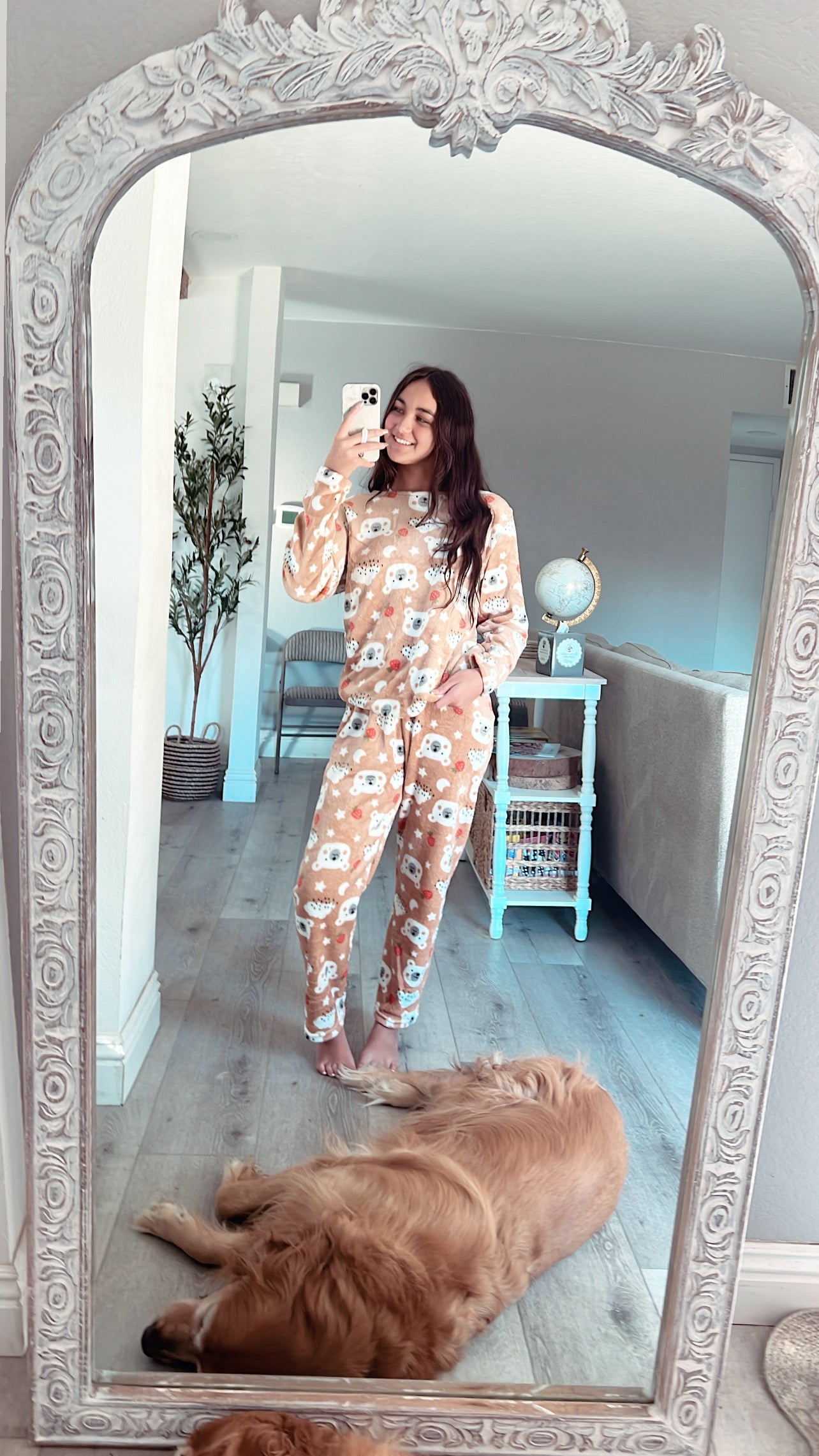 Cozy teddy PJ set