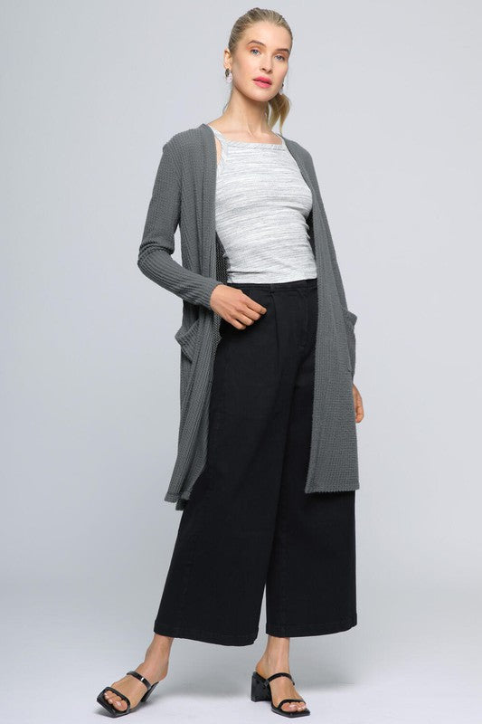 Taupe Knitted Cardigan