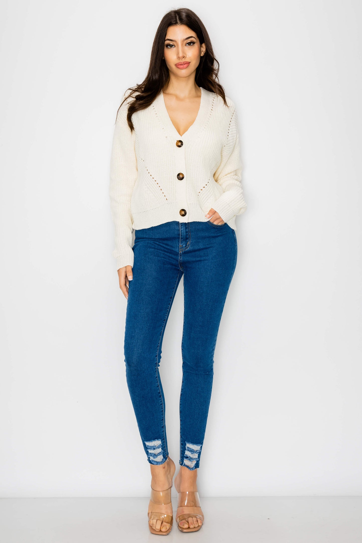 Vintage Loose Fit Cardigan Sweater