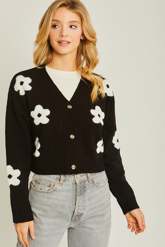 Daisy Black Sweater