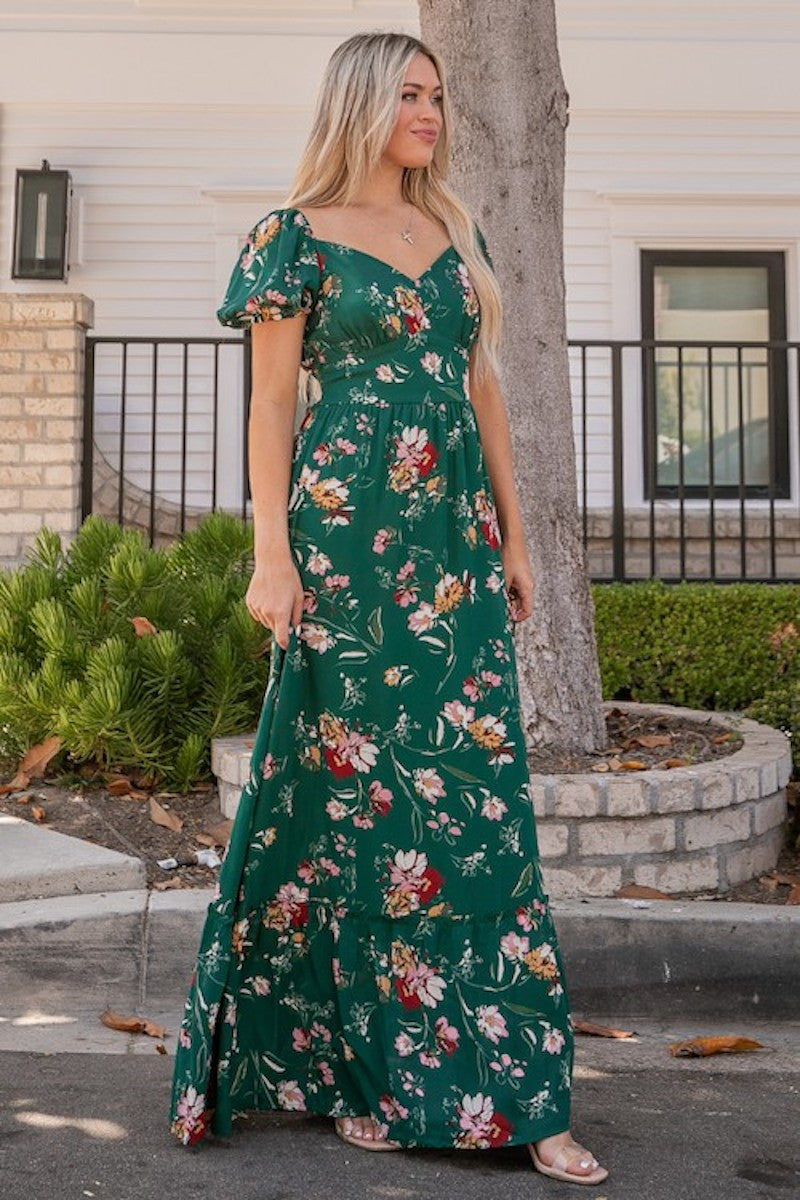 Dreamy Hunter Floral Maxi