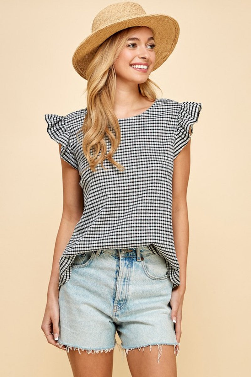 Cheryl's Checkered Blouse