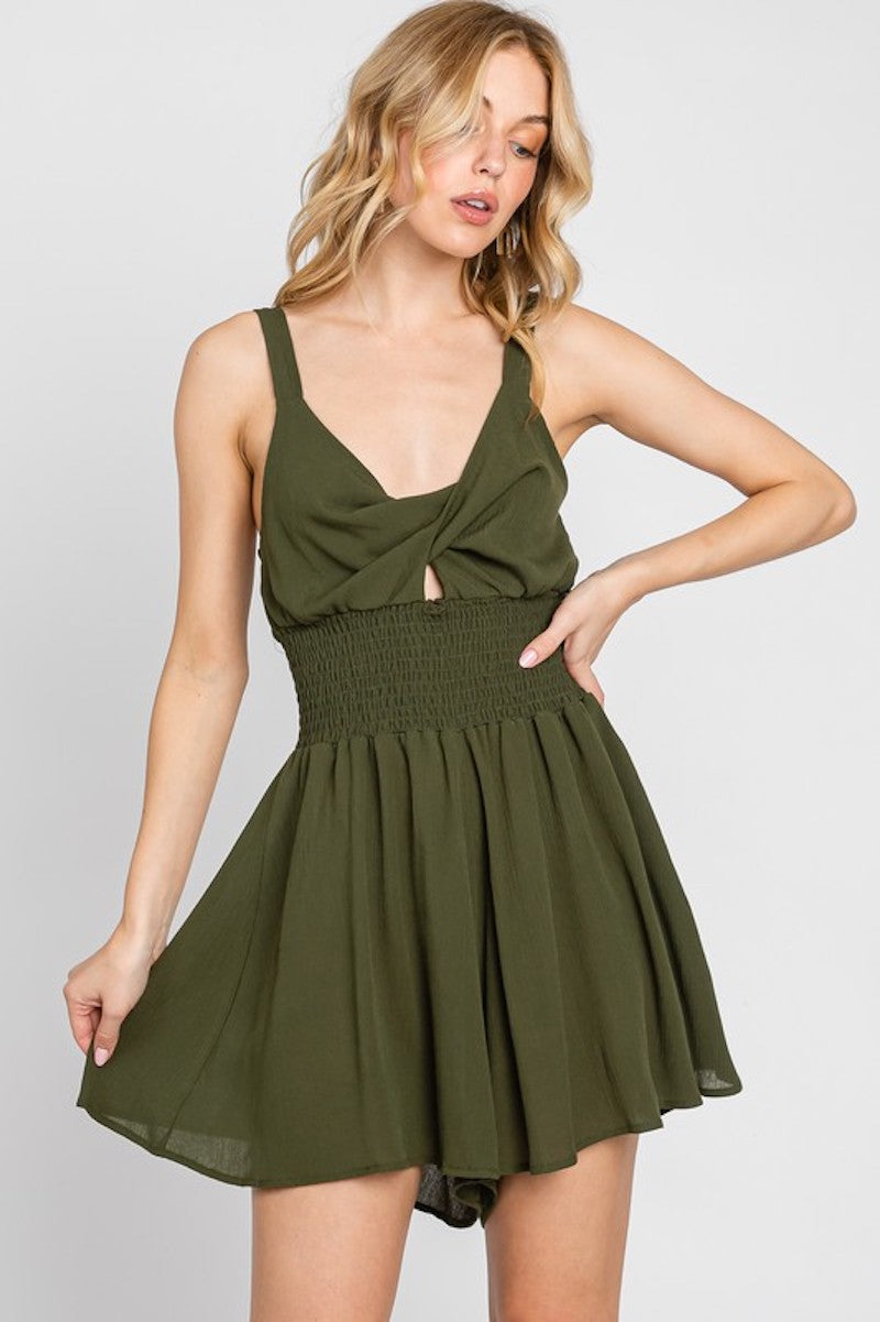 Dark Olive Romper