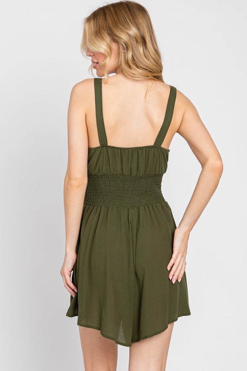 Dark Olive Romper