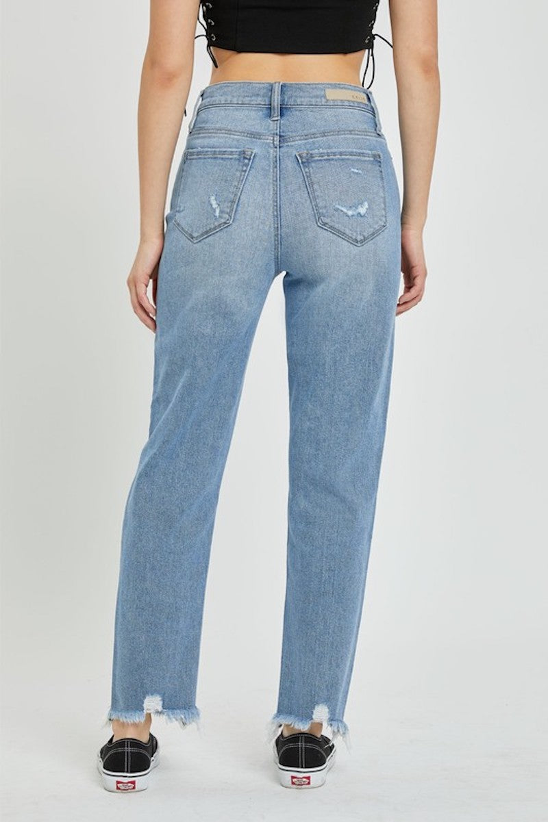 Medium wash Mom jeans