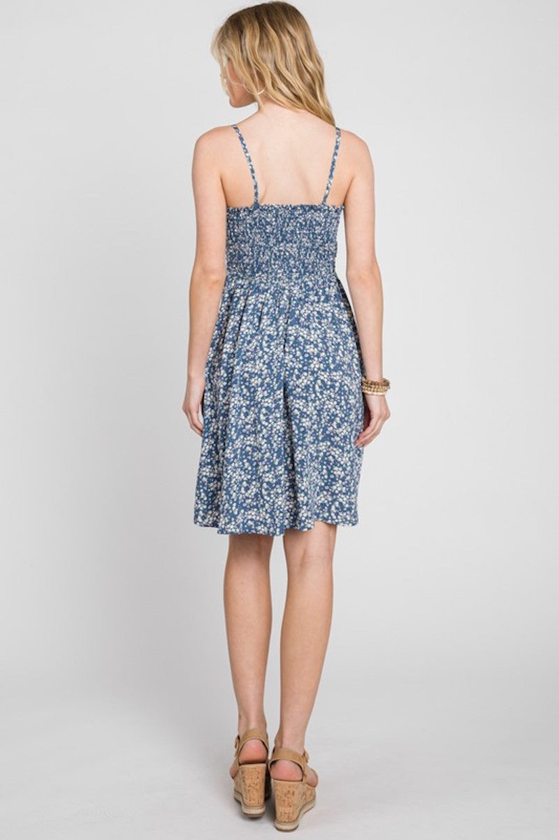 Summer's Blue Floral Dress
