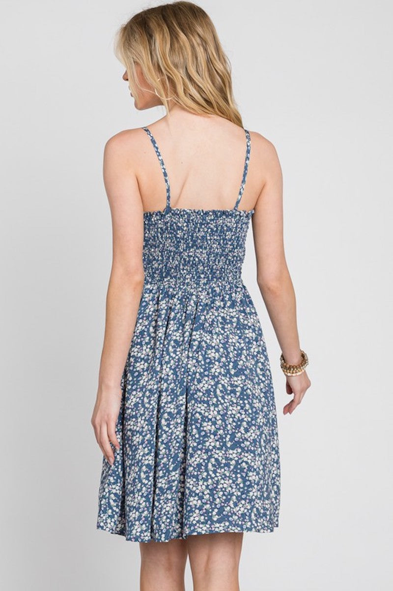 Summer's Blue Floral Dress