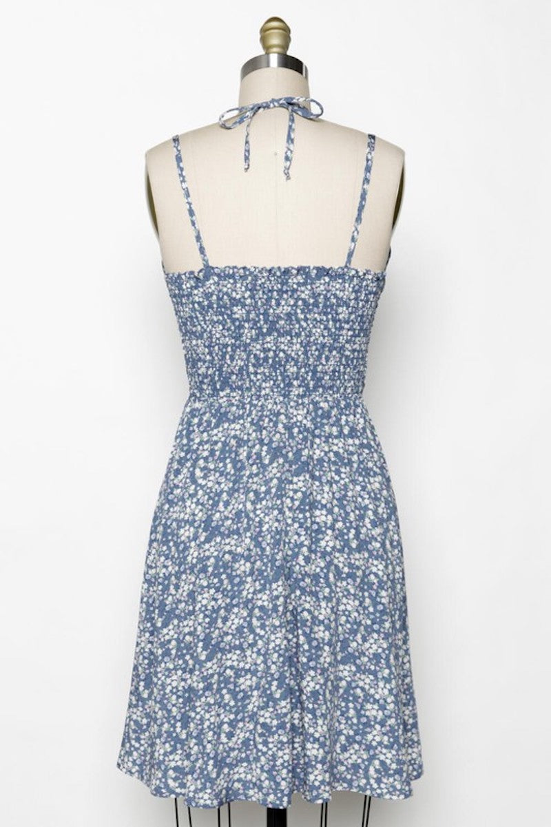Summer's Blue Floral Dress