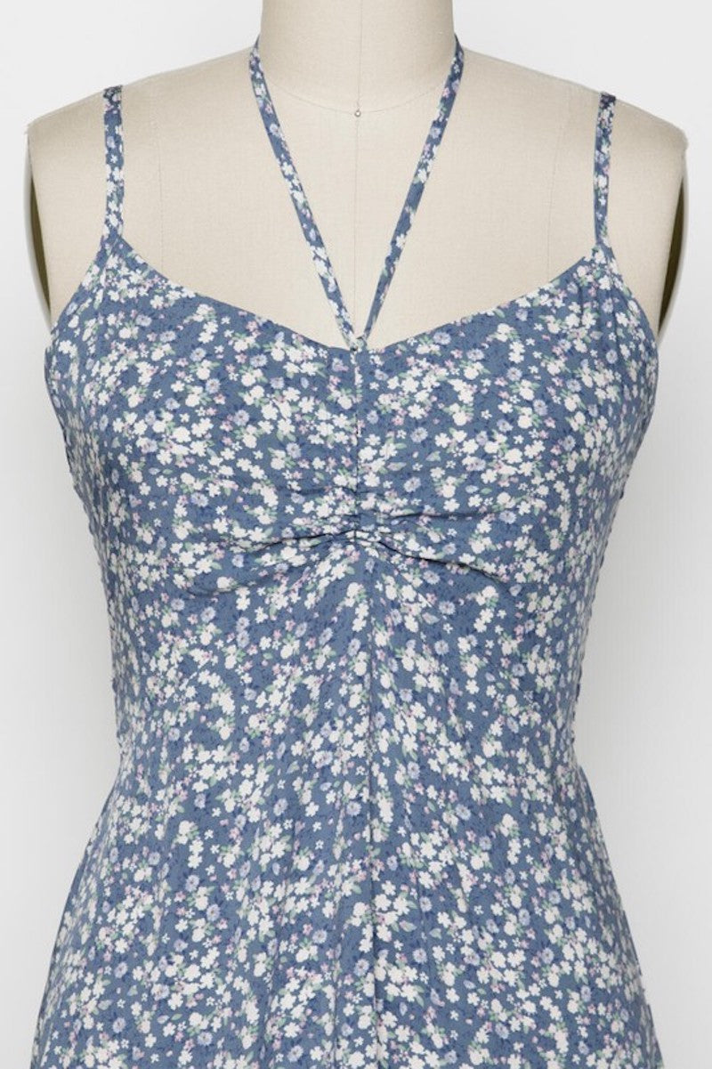 Summer's Blue Floral Dress