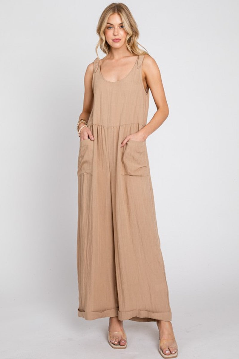 Tawnie's Tan Jumpsuit