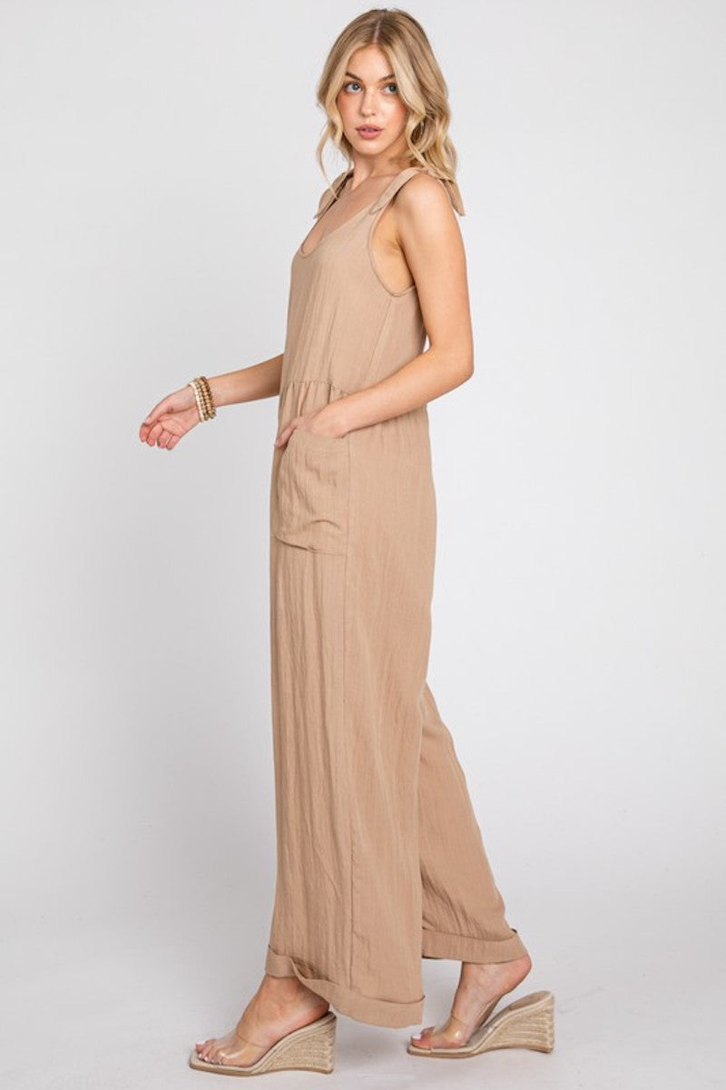 Tawnie's Tan Jumpsuit