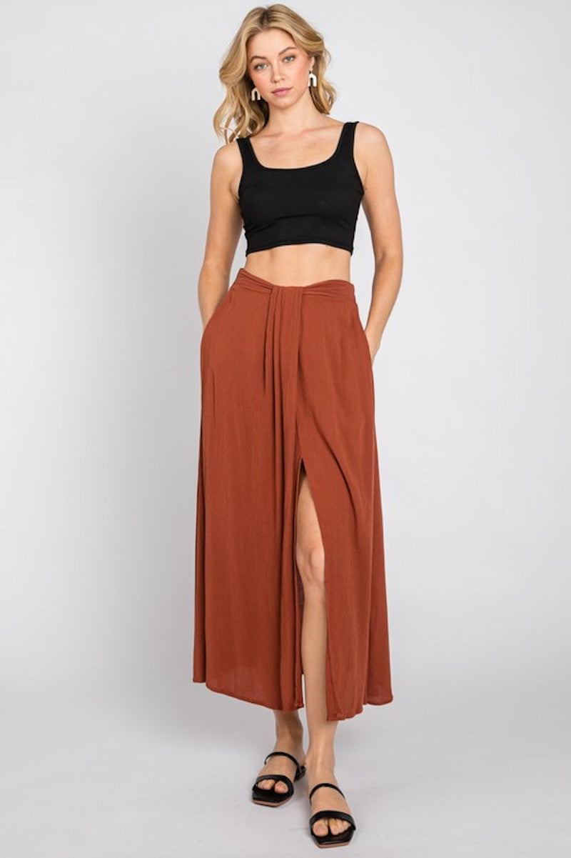 Pumpkin Spice Maxi Skirt