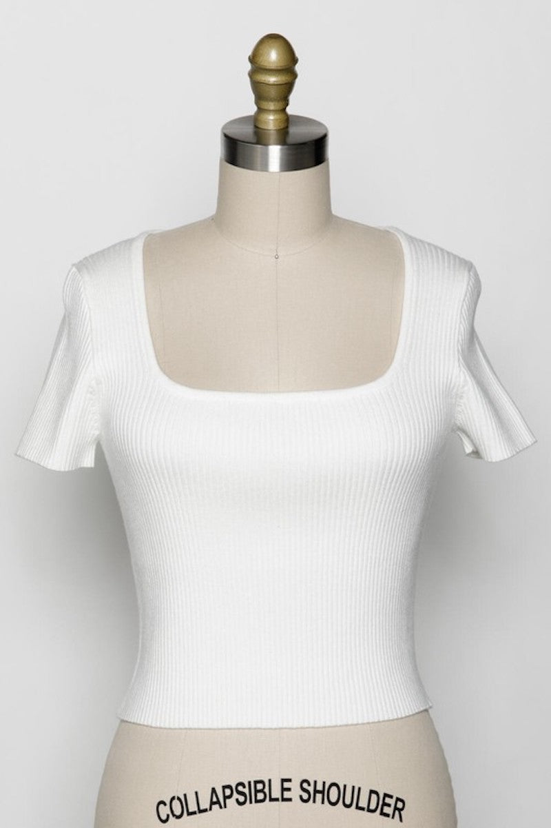 White Sweater Top