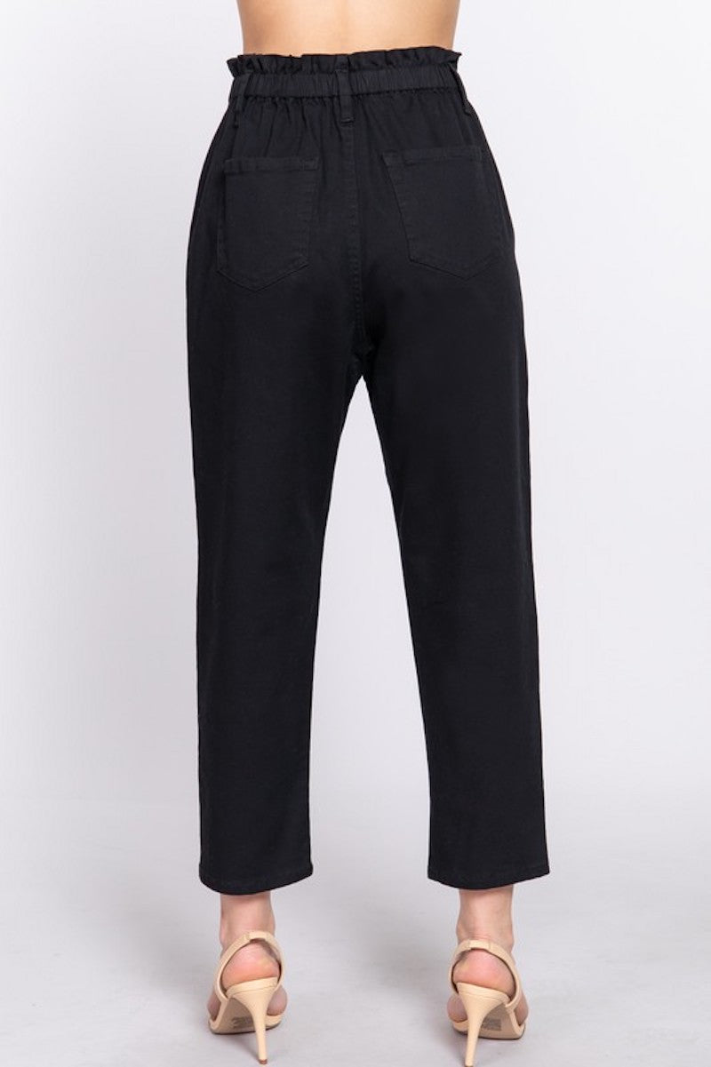 Black Twill Pants