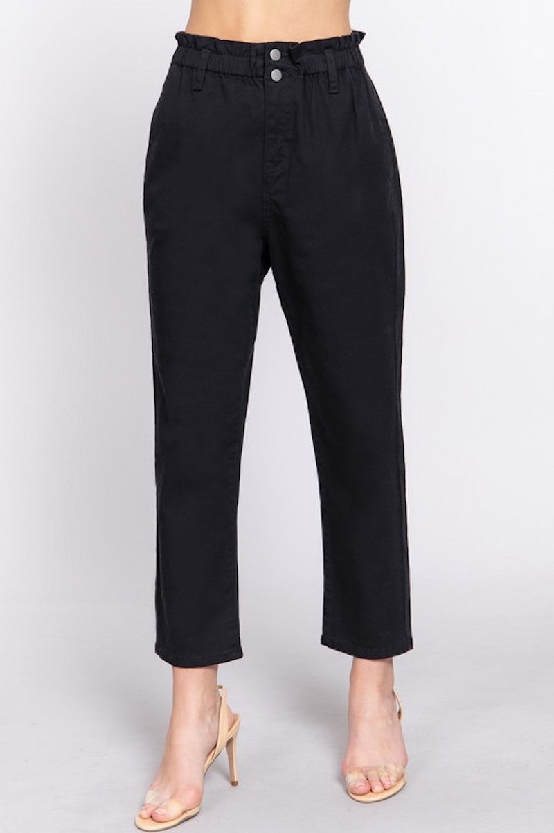 Black Twill Pants