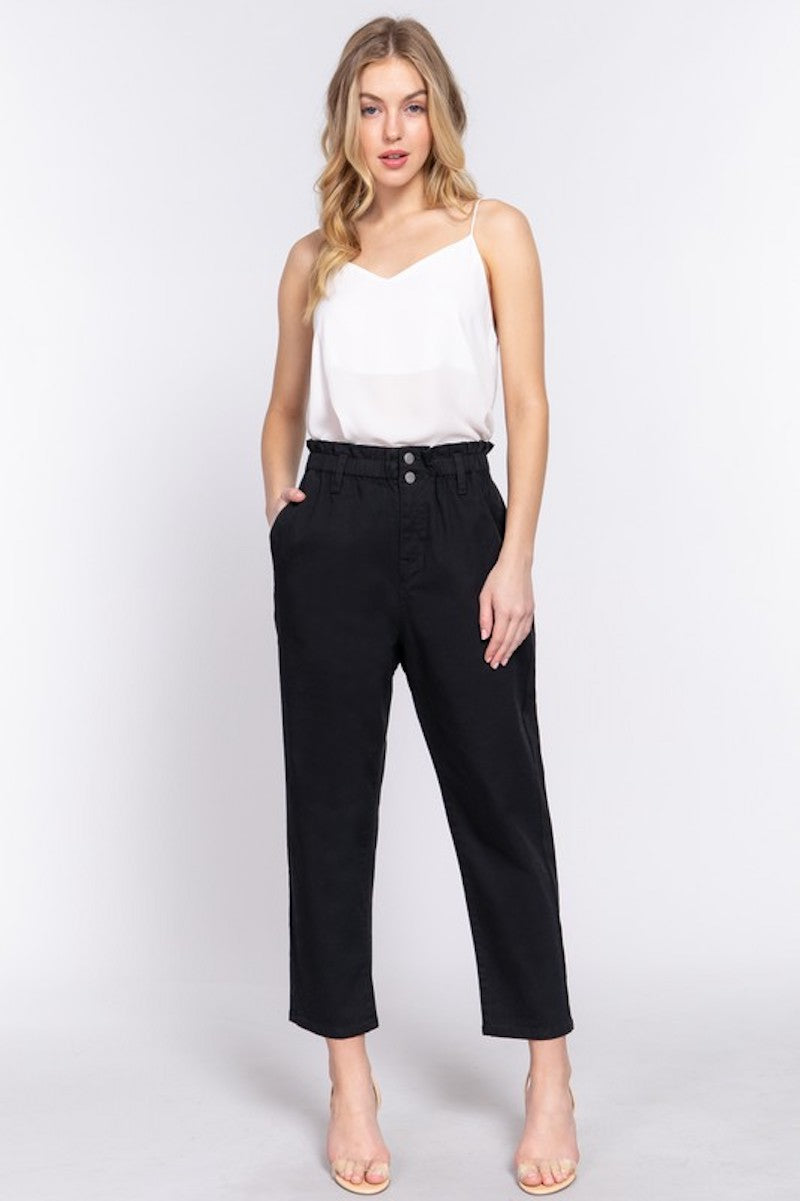 Black Twill Pants
