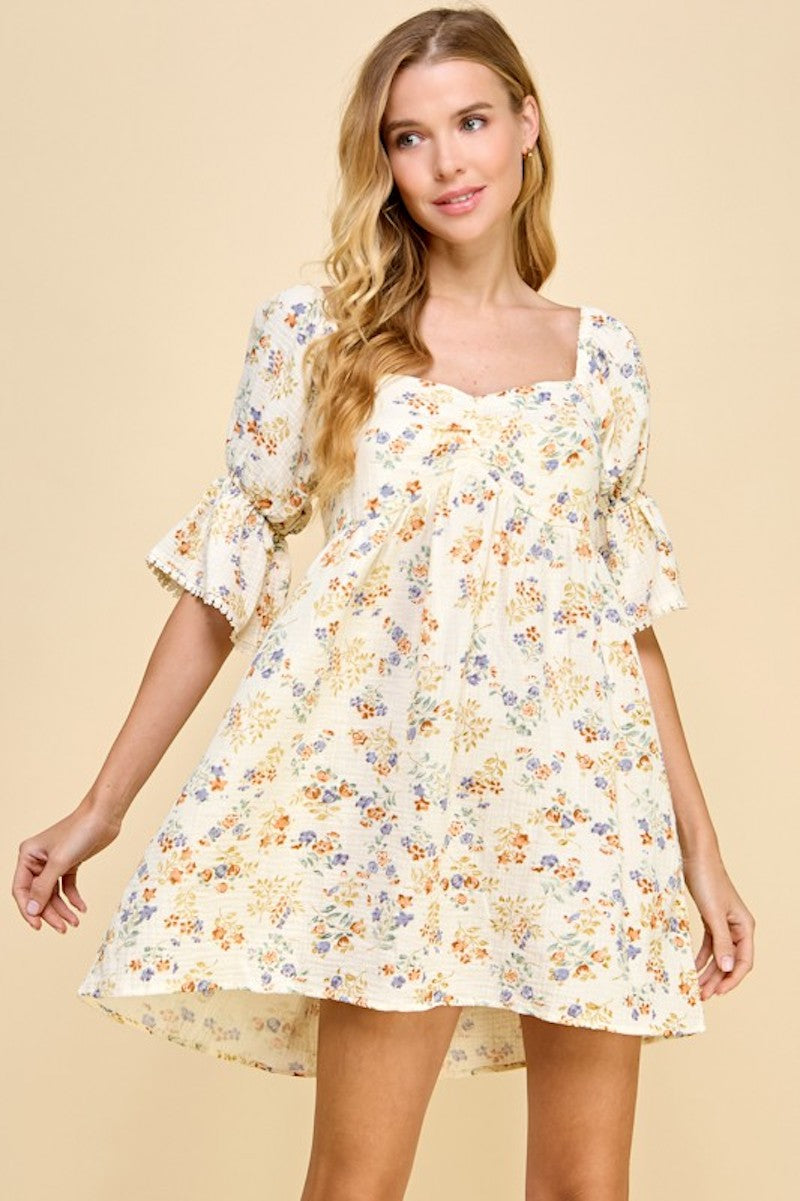 Cream Fall Floral