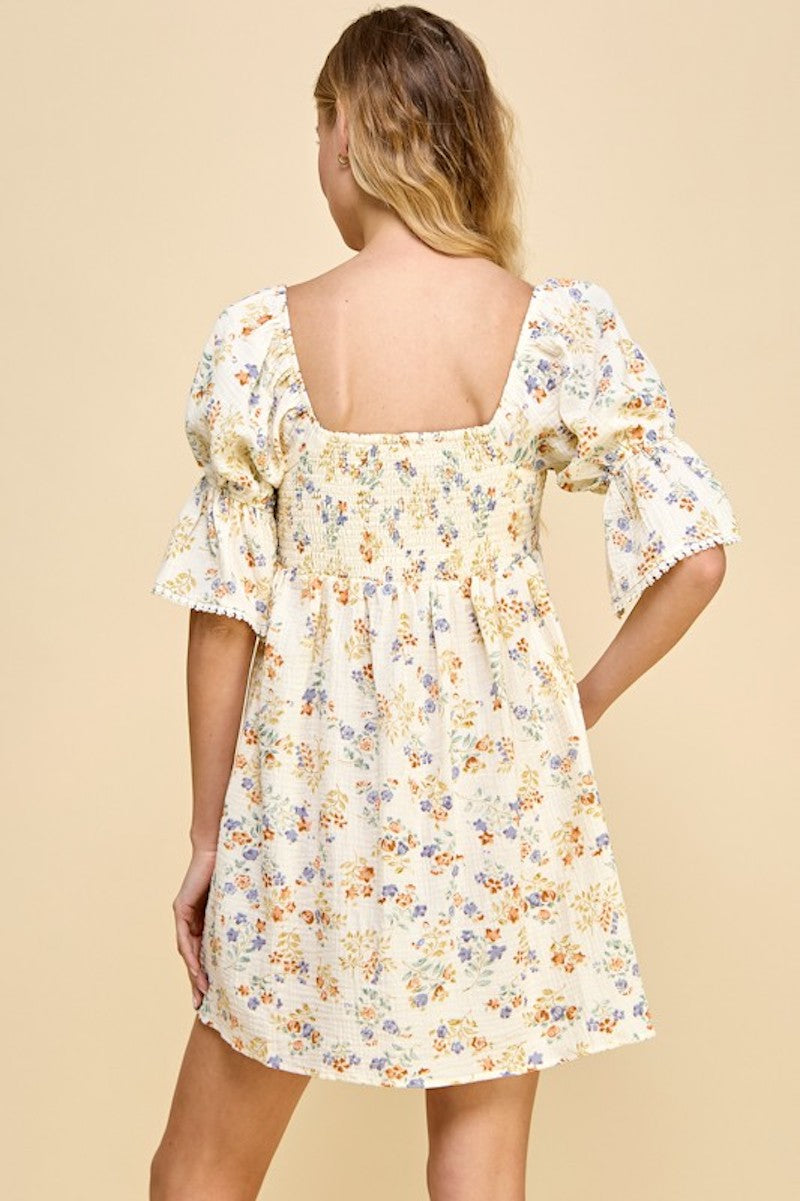 Cream Fall Floral