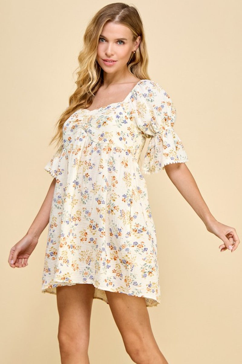 Cream Fall Floral