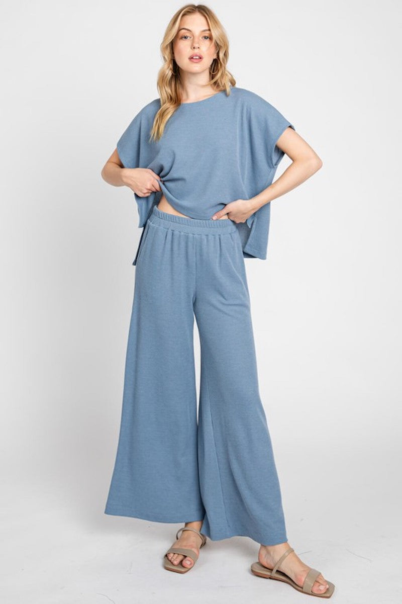 Waffle Pants Set Separates