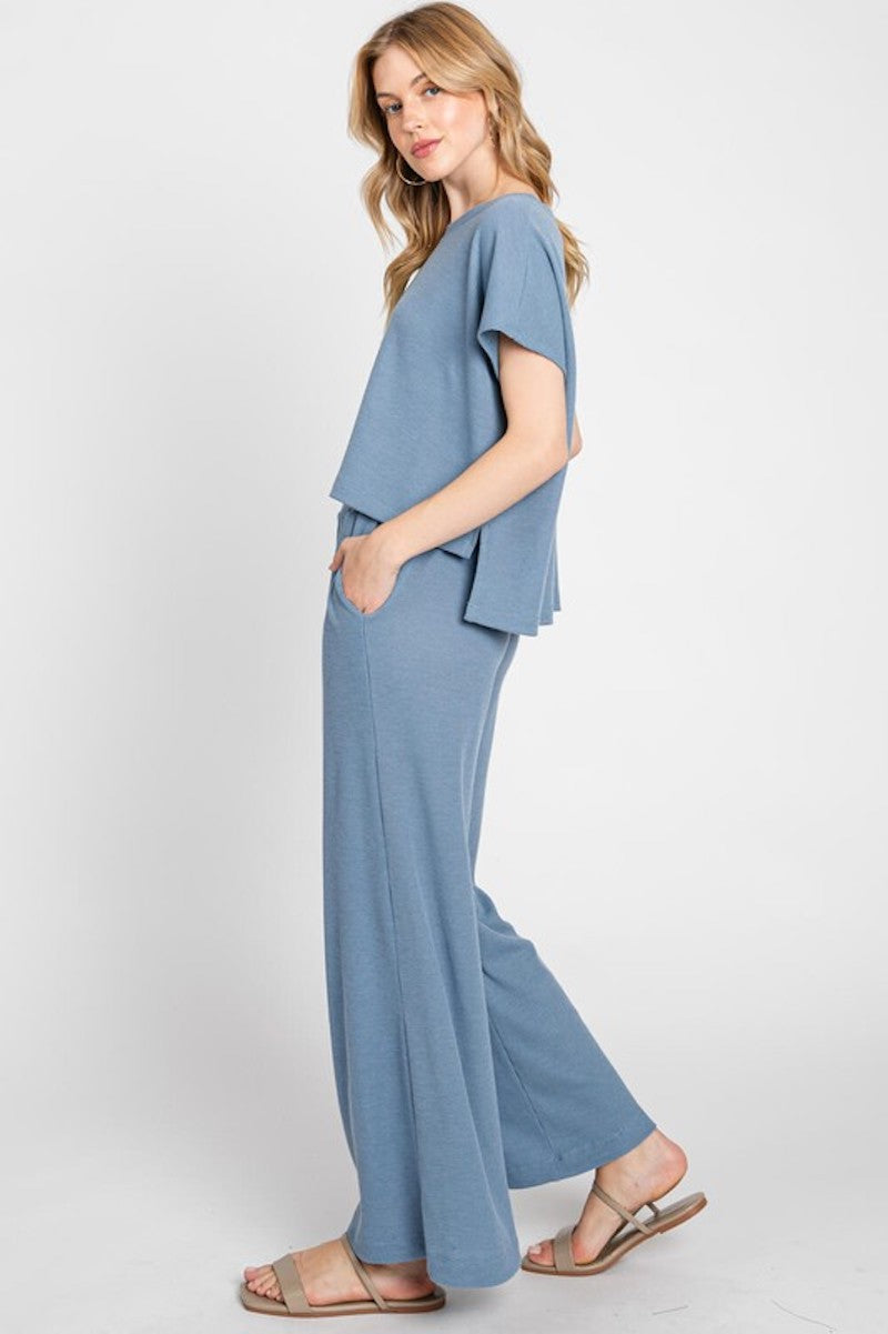 Waffle Pants Set Separates