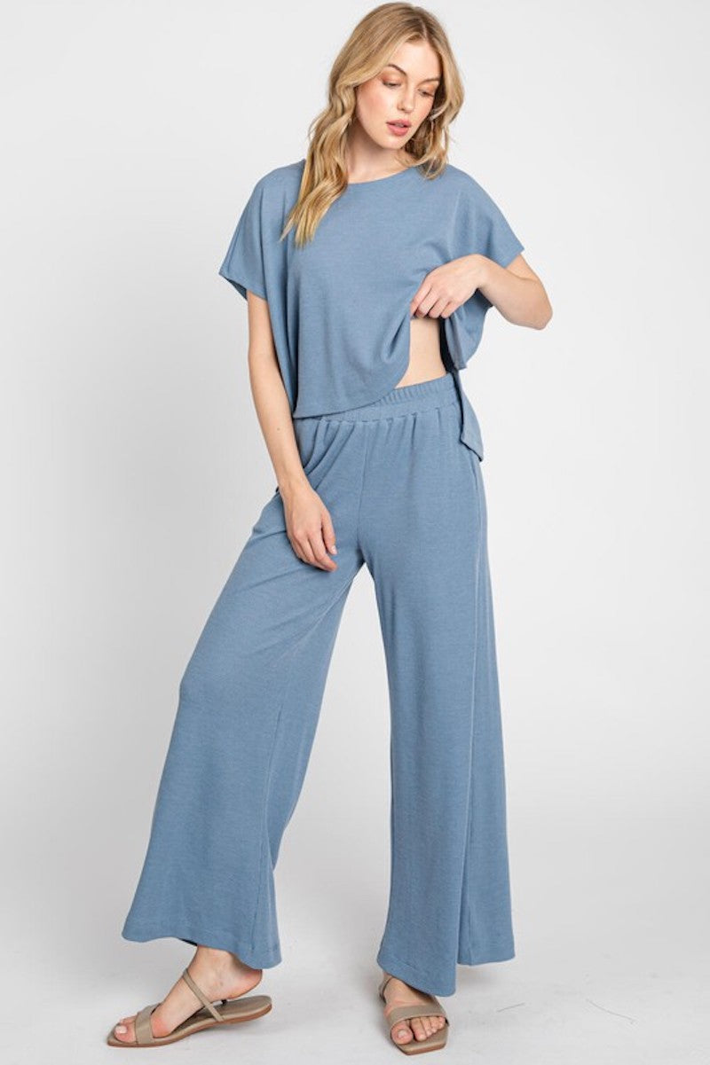 Waffle Pants Set Separates