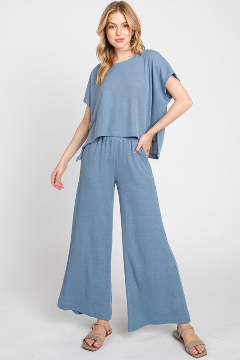 Waffle Pants Set Separates
