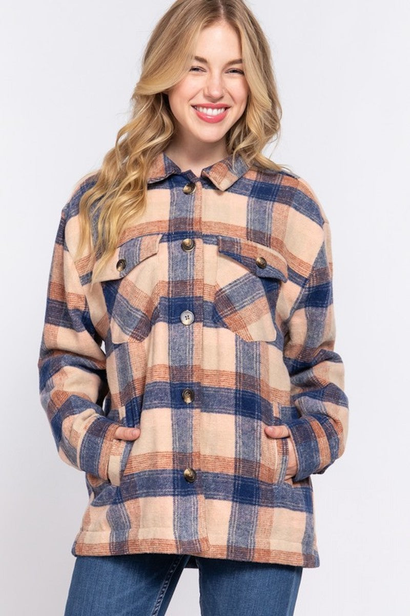 Tan Plaid Schaket