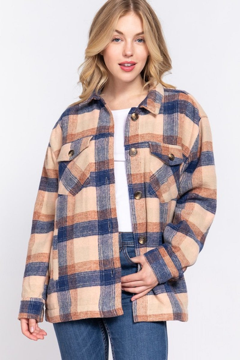 Tan Plaid Schaket