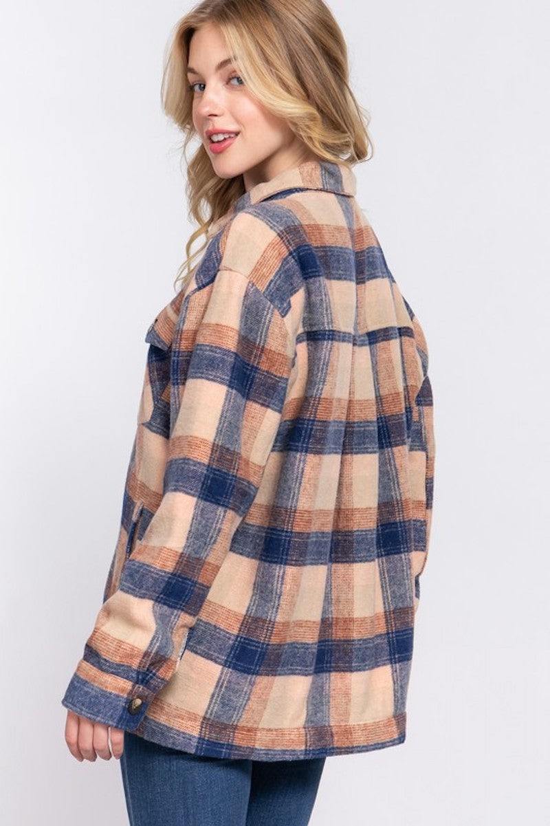 Tan Plaid Schaket