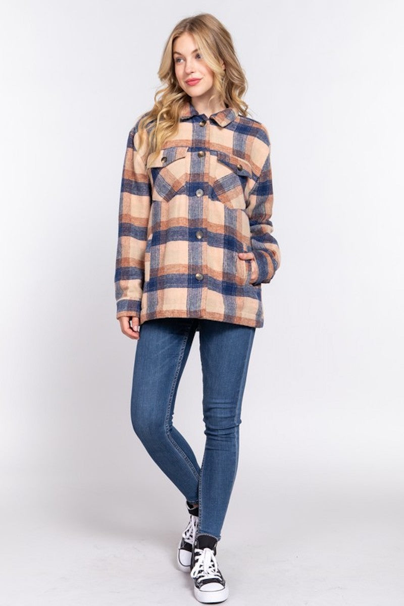 Tan Plaid Schaket