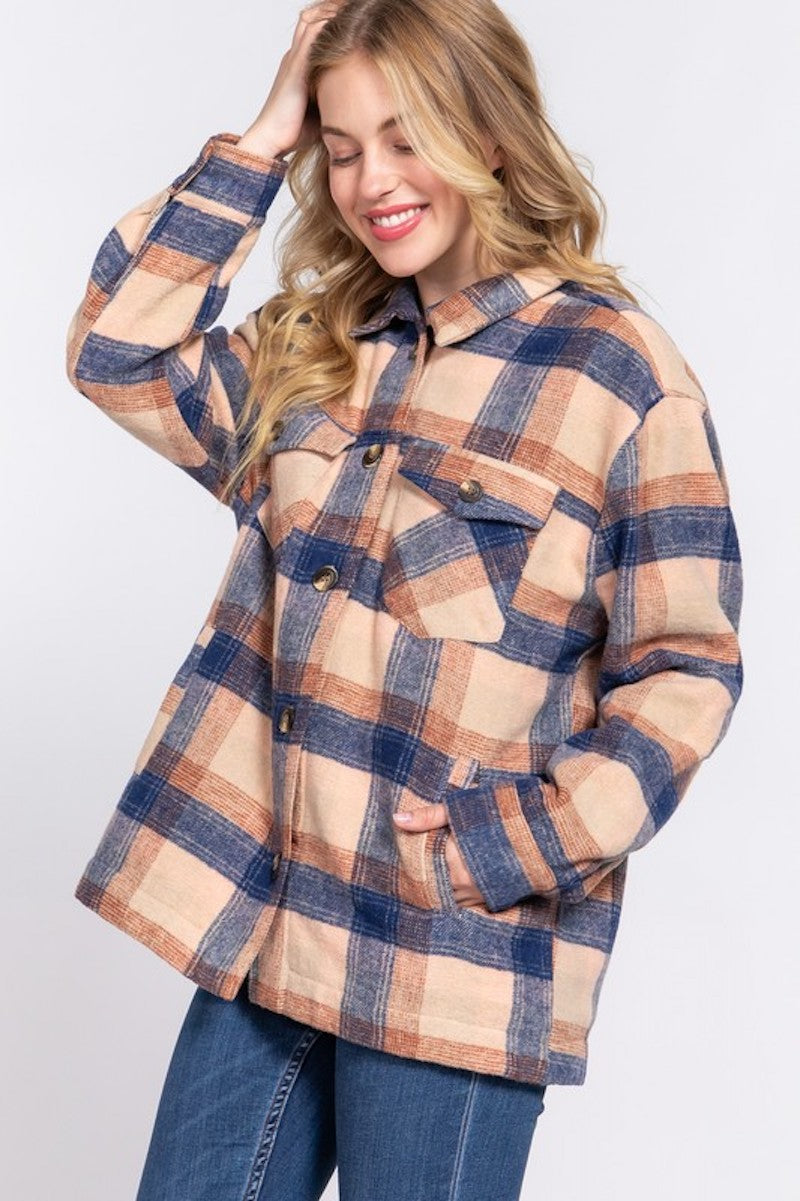 Tan Plaid Schaket