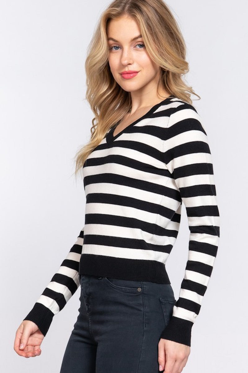 Black Stripe Sweater