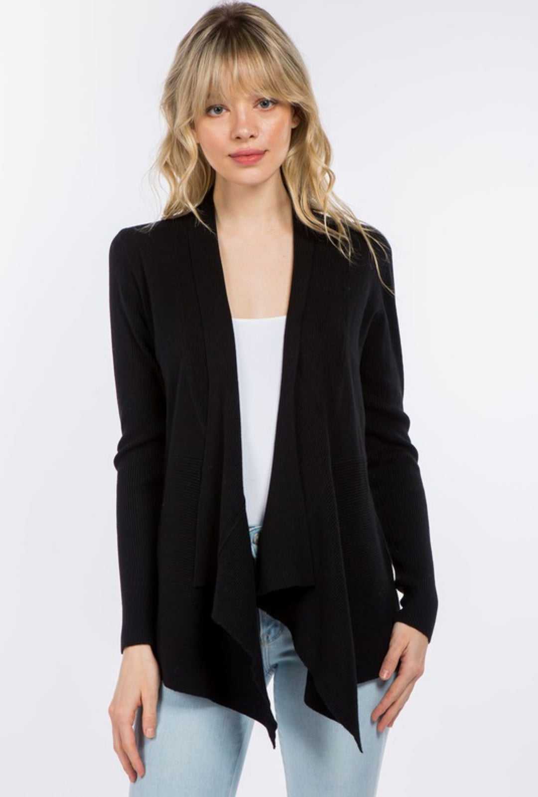 Black Drape Cardigan