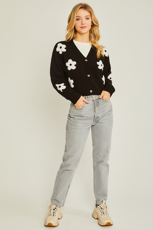 Daisy Black Sweater