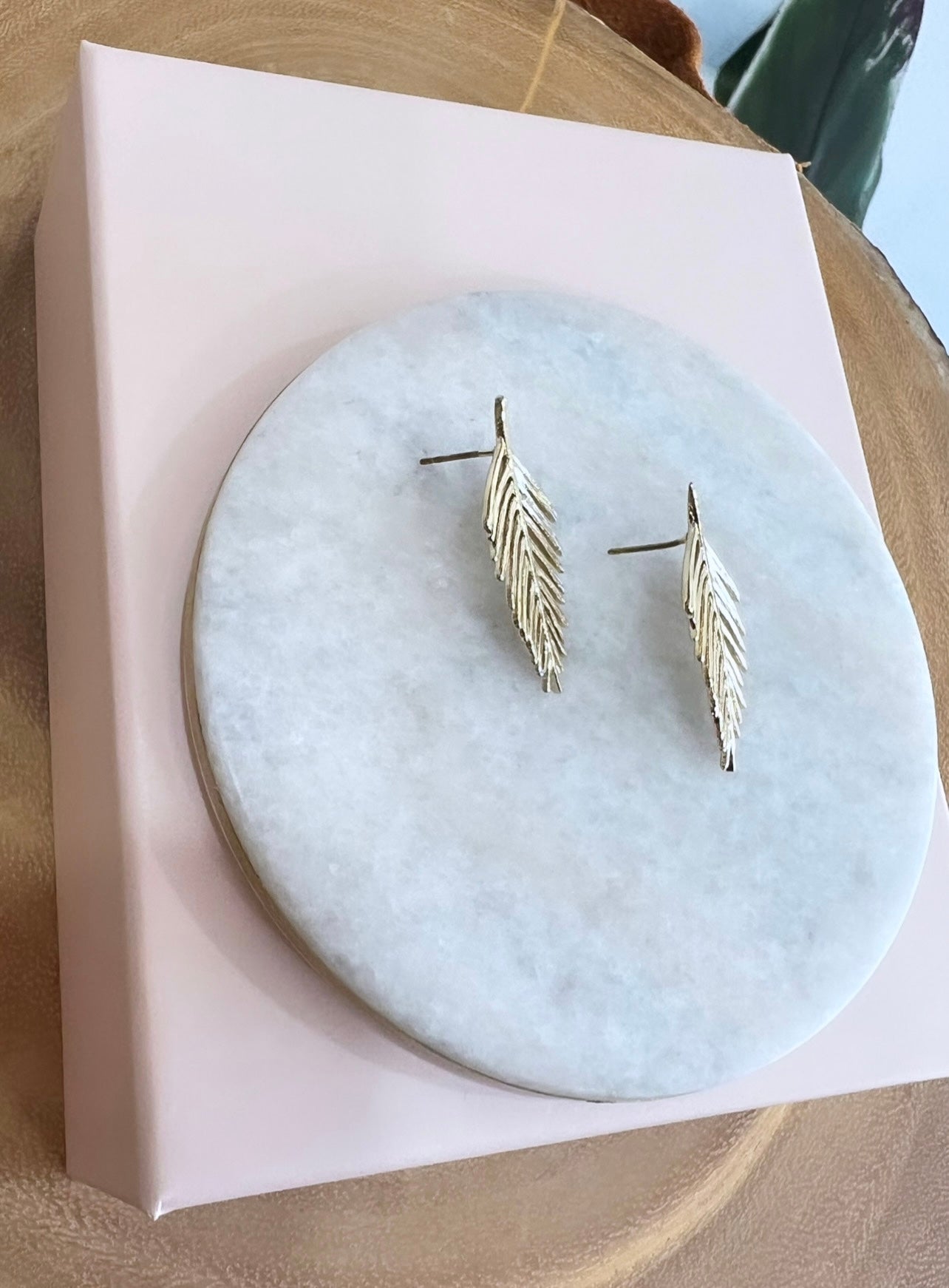 Gold Leaf Earrings