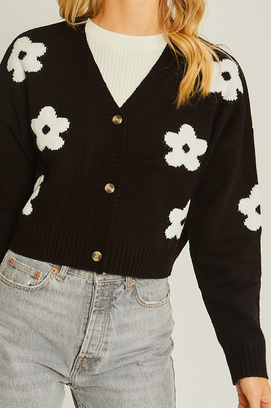 Daisy Black Sweater