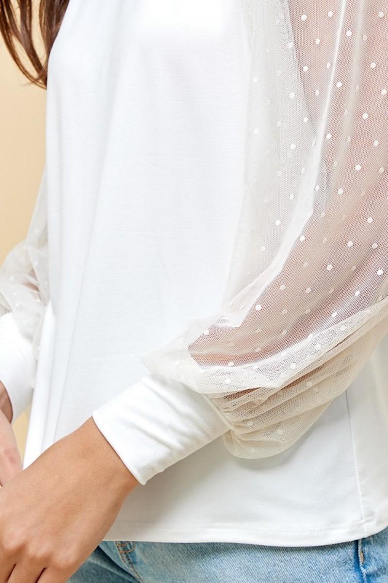 Obsessed In White Blouse