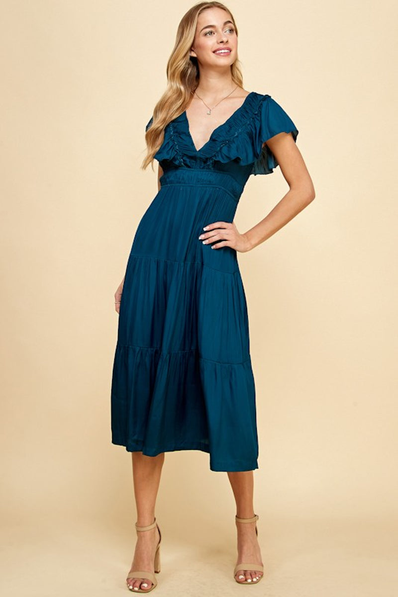 Midnight Blue Silky Midi