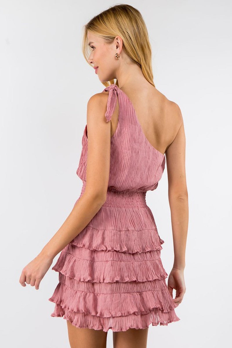 Mauve Ruffled Dress