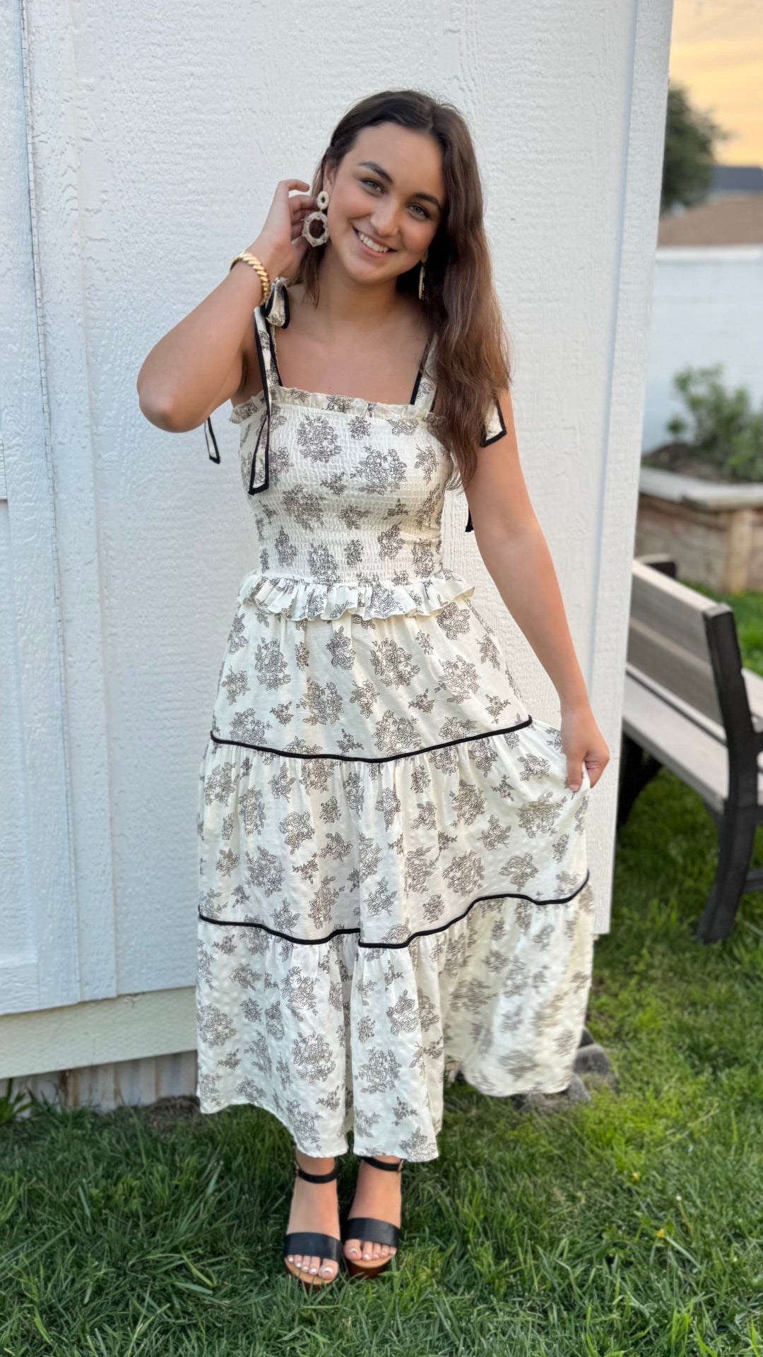 Emery Floral Midi Dress