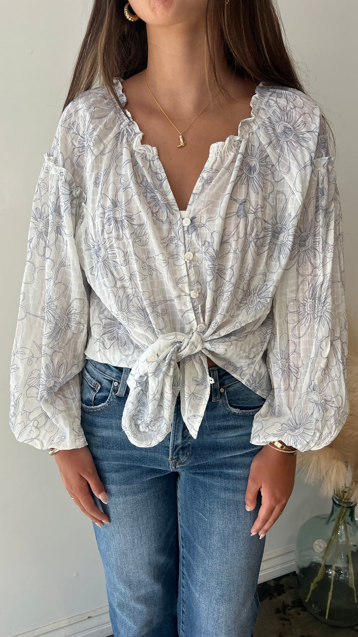 Breeze Button-Down Blouse