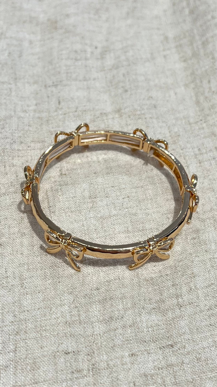 Golden Bow Stretch Bracelet