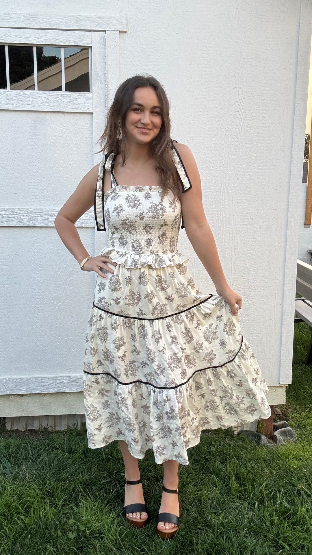 Emery Floral Midi Dress