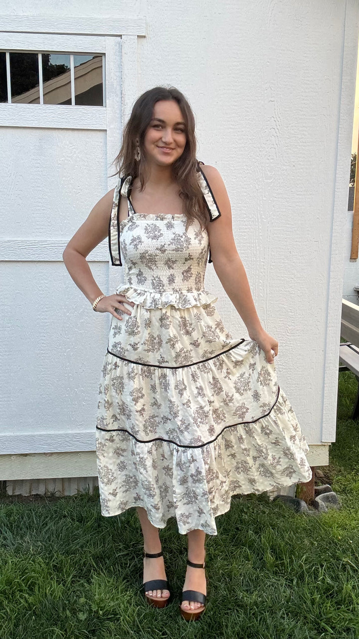 Emery Floral Midi Dress