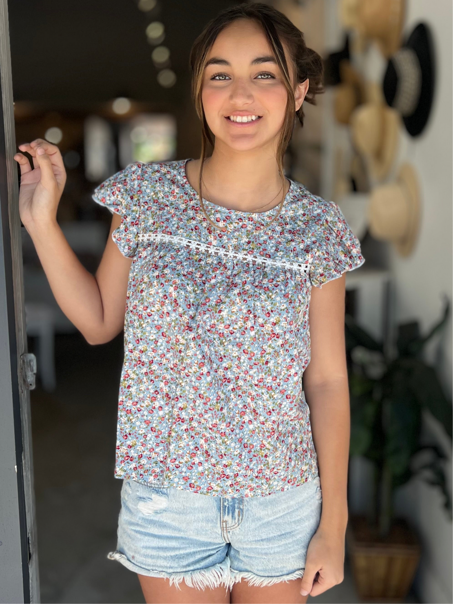 Emily’s Floral Blouse