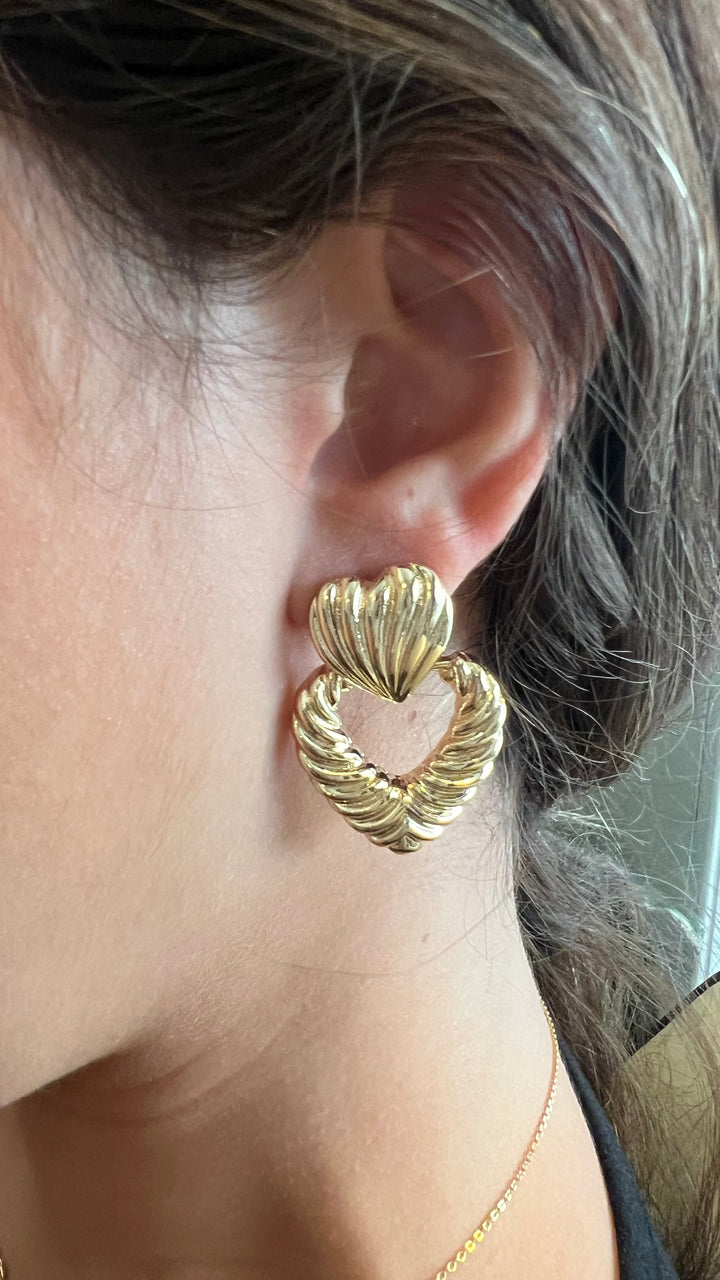 Heart Shell Earrings