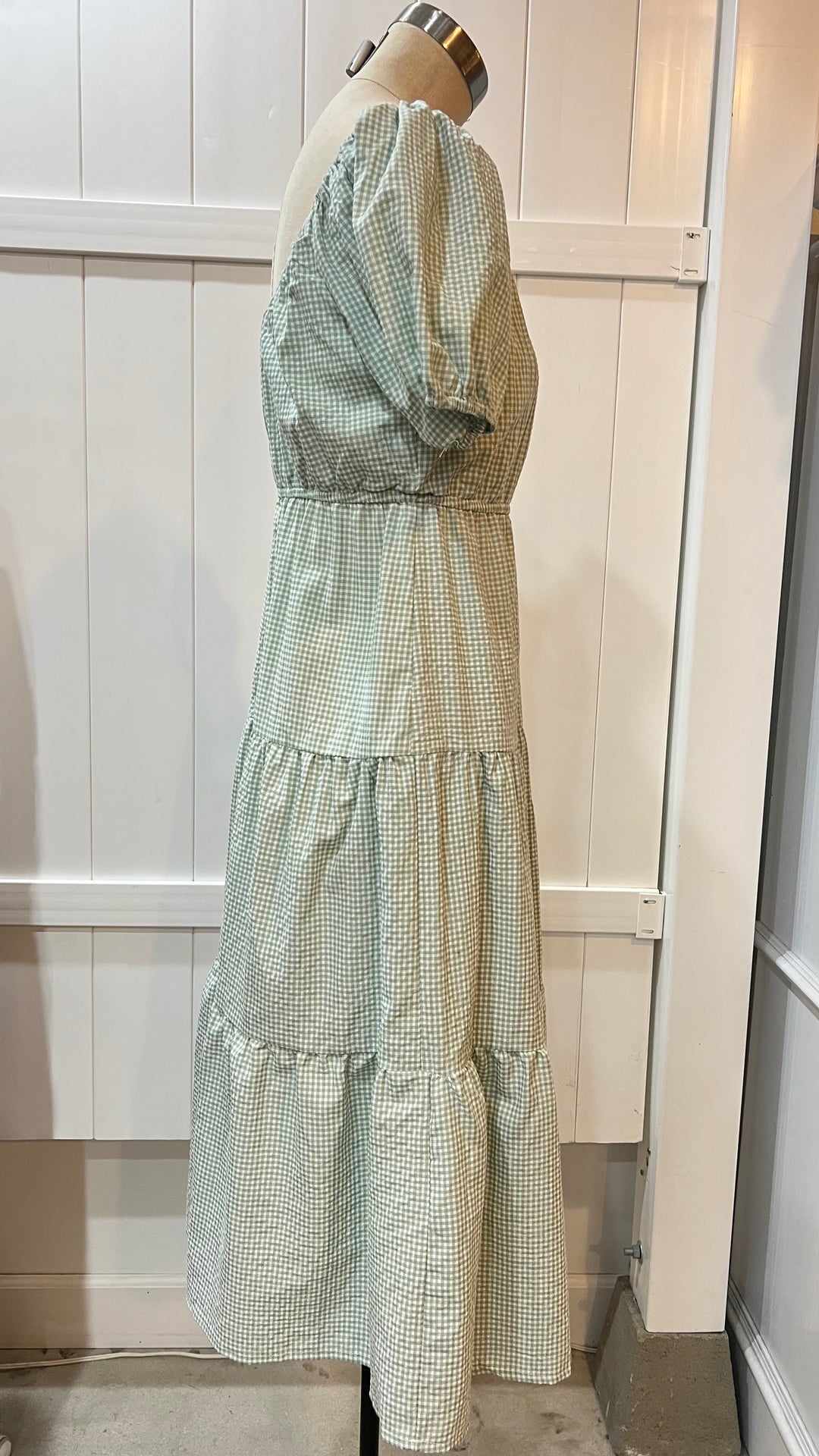 Green Gingham Dress