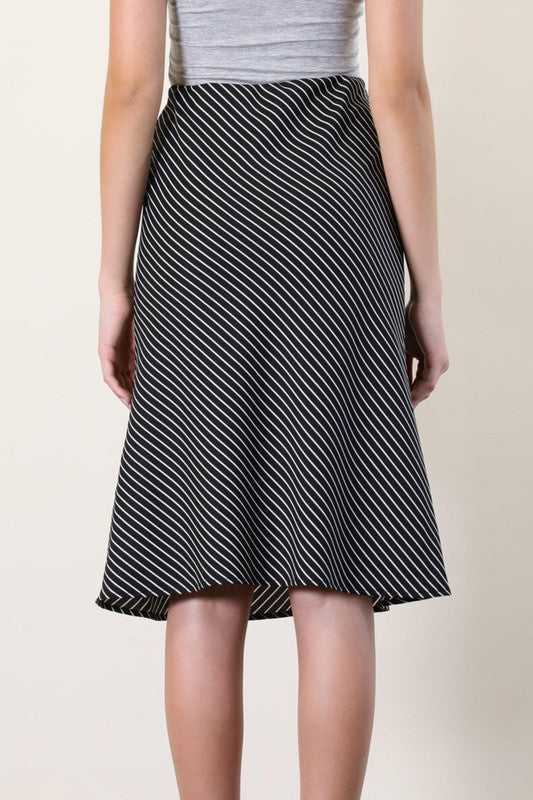 Stripe Pencil Skirt